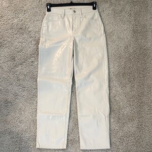 Madewell The Perfect Vintage Straight Jean faux leather